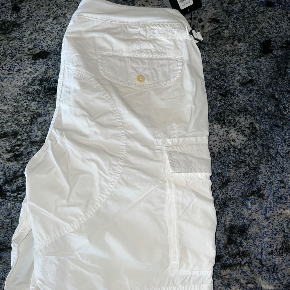 Ralp Lauren RLX men white cargo shorts
